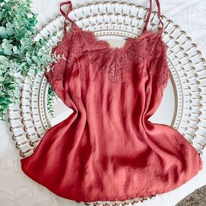 Abercrombie Pink Lacey Tank